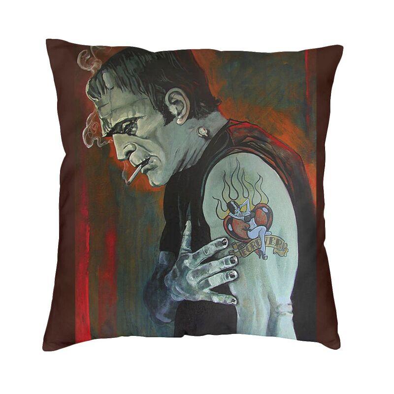 Flirtationship Bride Of Frankenstein Cushion Cover Horror Film Floor Pillow Case For Sofa Fashion Pillowcase Home Decor