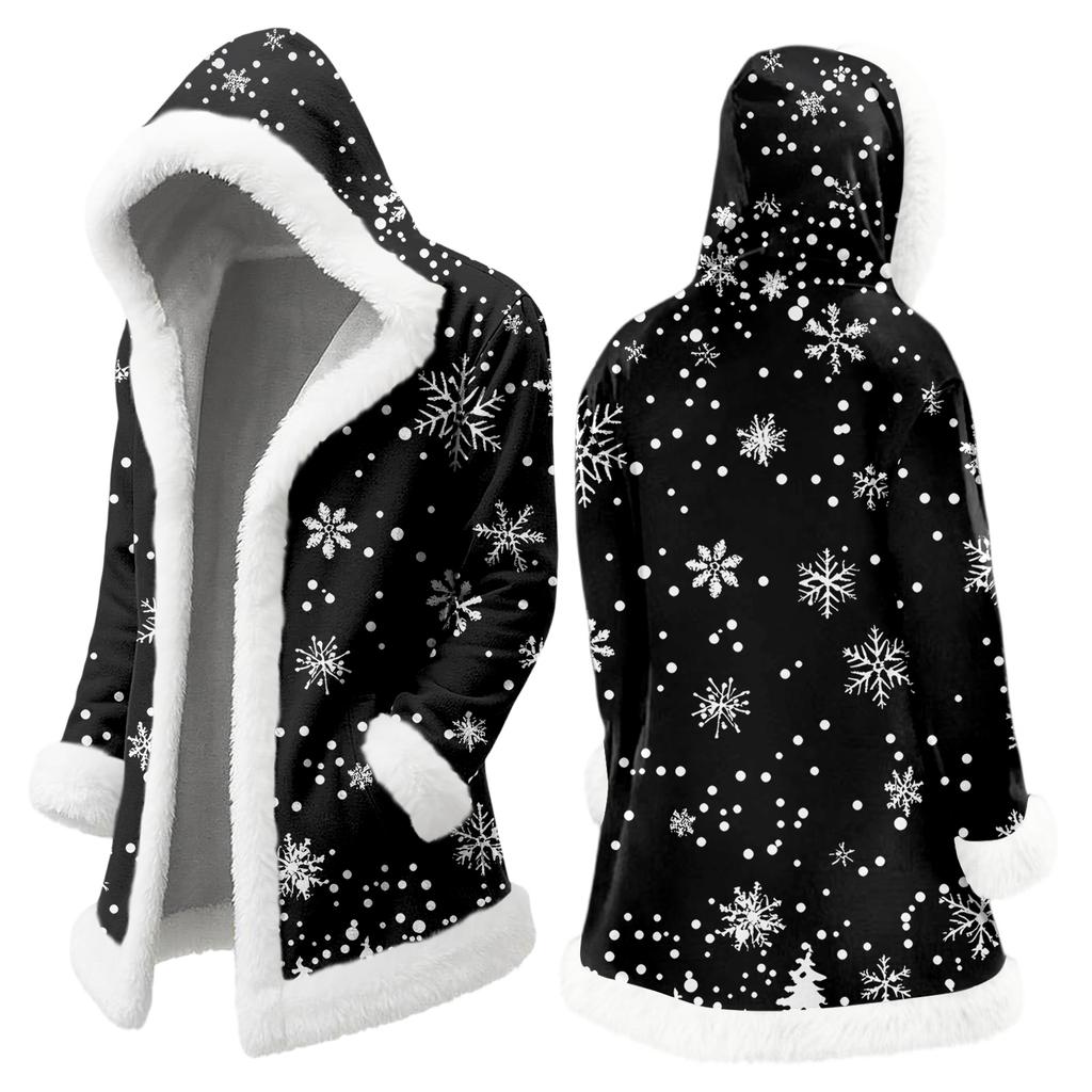 Мужская повседневная куртка с рождественским принтом