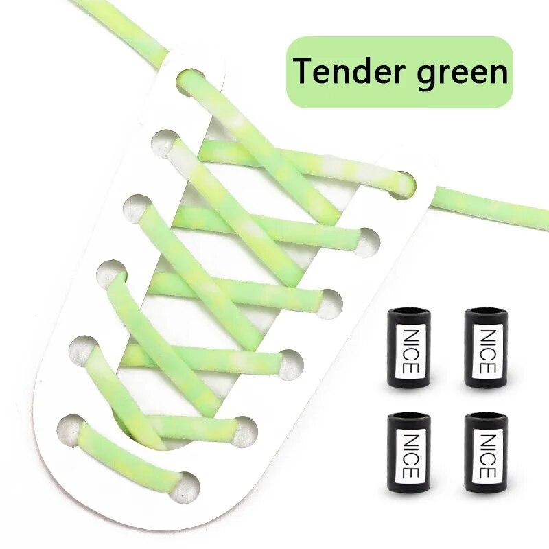 НОВЫЕ эластичные шнурки для кроссовок без завязок, шнурки для обуви с круглым металлическим замком, мужская и женская обувь для бега, кружевные аксессуары, 1 пара