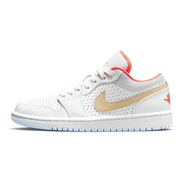Jordan 1 Низкие белые женские кеды с кунжутом DC9509-100