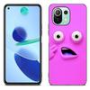 3D Funny Face Phone Case For Xiaomi Mi 11 Lite NE 11i 10T 11T Pro A2 A3 Lite POCO F3 M3 M4 C31 X3 Pro NFC GT Black Soft Cover