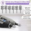for Dremel Dog Nail Grinder - Diamond Bits Attachment for Dog Nail - 1/8'' Painless Nail Grinder Bits Won't Pull Hair or Get Hot for Large Medium