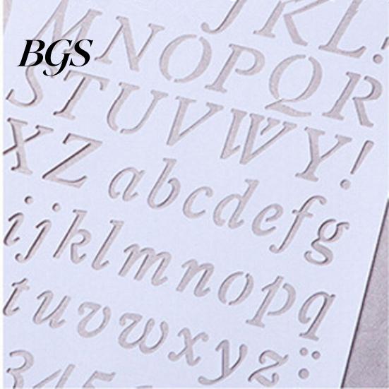 School 1 Sheet Painting Scrapbooking Hollow Letter Alphabet Educational Design Plastic Drawing Board for Kids
