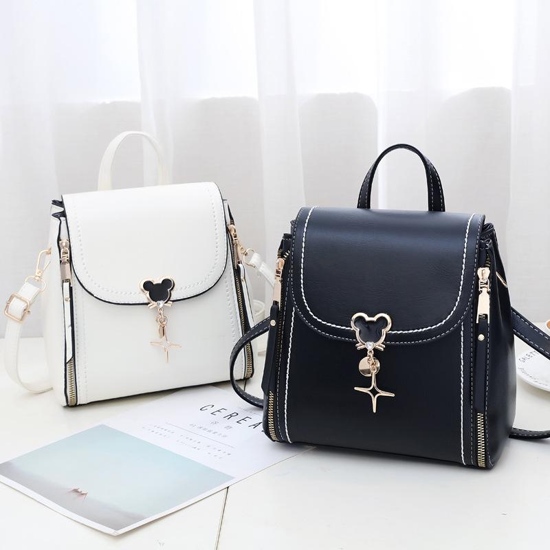 Internet Celebrity Small Square Bag Double Shoulder Women's Backpack Popular Bag 2025 New Trendy Versatile Shoulder Messenger Bag Women's Bag