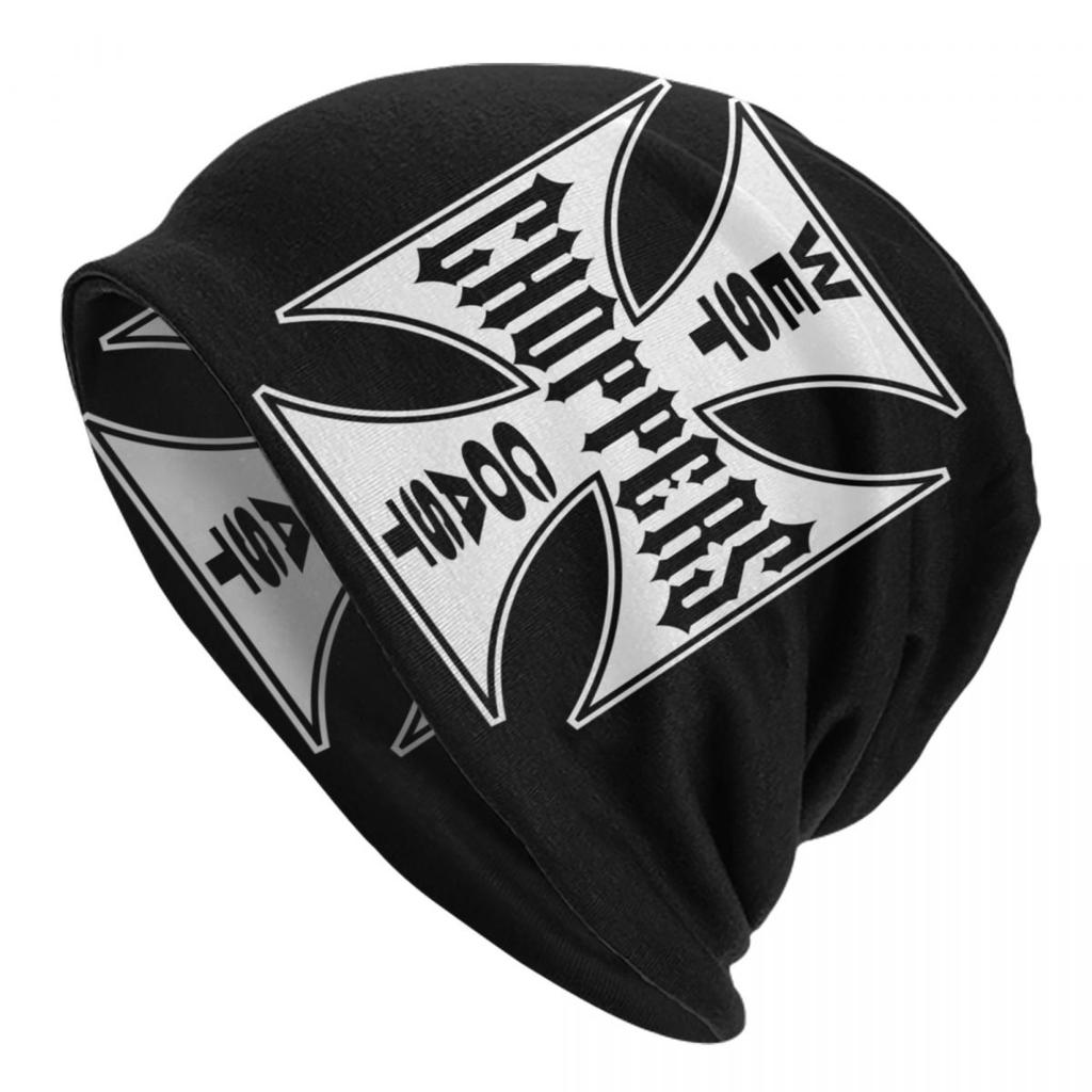 Индивидуальные Шапки-Бини с Черепом и Железным Крестом West Coast, Зимние Вязаные Шапки, Унисекс, Женские, Крутые Шапки для Взрослых, Уличная Лыжная Шапка