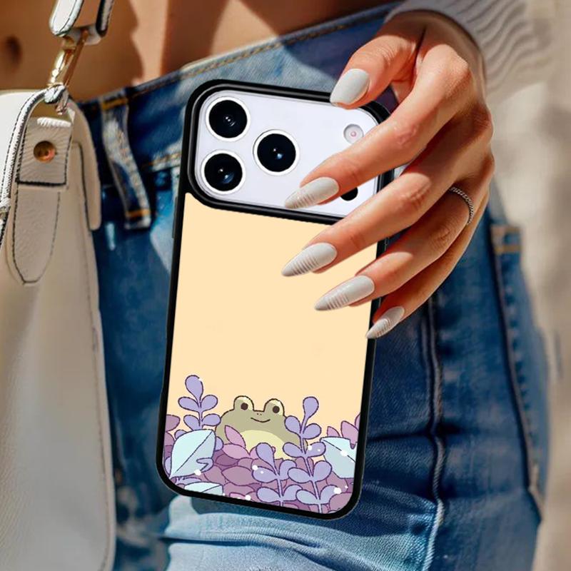 Чехол для телефона с изображением животного Лягушки для iPhone 17 Air 14 15 13 12 Max Чехол для Apple 14 15 16 16e 11 Pro Max Plus Coque