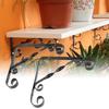 2Pcs Metal L Shape Wall Mounted Shelf Triangle Bracket Supporter