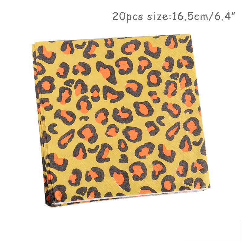 Одноразовая посуда с изображением животных, зебра, леопард, джунгли, бумажные тарелки, чашки, салфетки, сафари, декор для дня рождения, принадлежности для детского душа