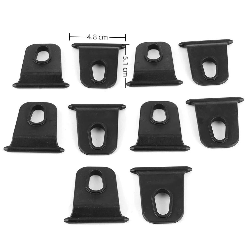 10PCS Organizer Clip Black Awning Hooks Hanger Hook RV Clothes Hanger RV Awning Hooks Clothes Hanger Organizer Tent Use