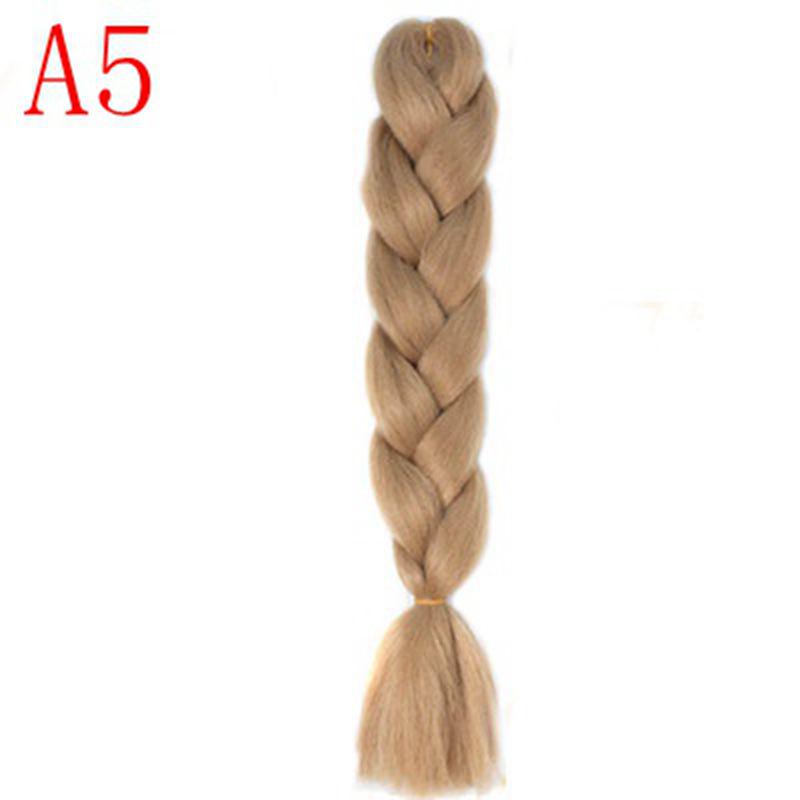 Ombre Hair Jumbo Braids Волосы Синтетические наращивания волос для женщин Розовый Красный Синий 102 Доступных цвета