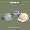 New Splicing Quick-Drying Flat-Brimmed Hats For Men And Women Summer Casual Sunscreen Japanese Retro 5-Panel Baseball Cap