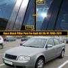 6Pcs Car Window Frame Pillar Post Trim Stickers for A6 C5/4B 1997-2004 Fit C6/4F 2005-2011 B C Column Cover Auto Styling