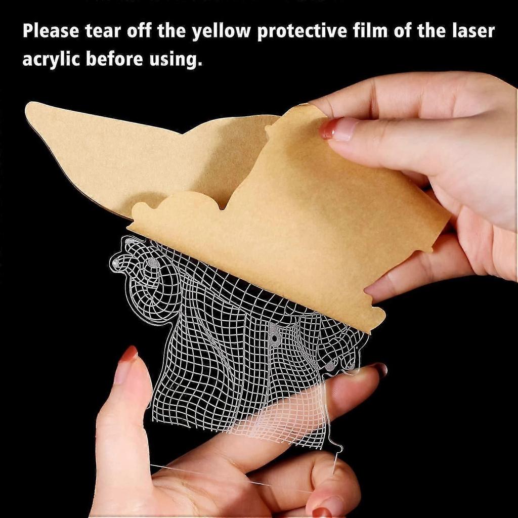 Star Wars 3d Night Lightbaby Yoda Led Lamp With Remote Control And Smart Touch, Led Desk Lamp Yoda Star Wars Lamp For Room Decor Boys Girls Birthday C