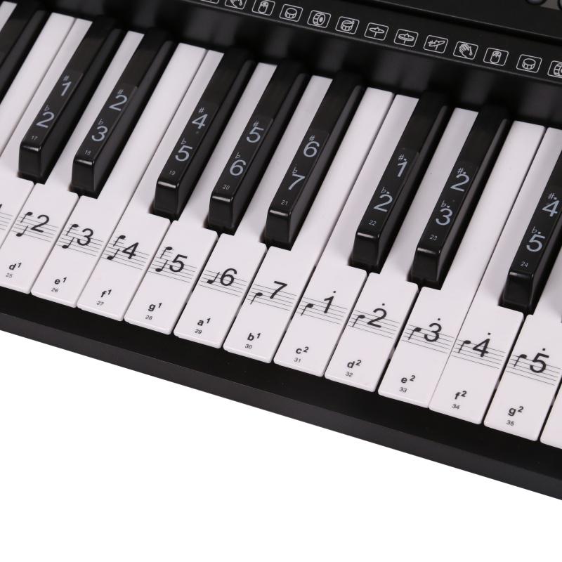Piano Sticker Piano Keyboard Sticker Key Electronic Keyboard 88 Key Piano Stave Note Sticker