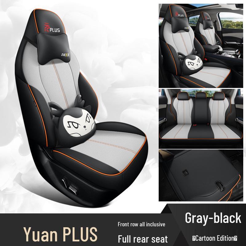 BYD Yuan PLUS All-Season Leather Seat Covers for Five-Seater Cars