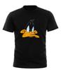 Футболка Looney Tunes Даффи Дак Черно-белая Футболка Все Размеры Унисекс Футболка