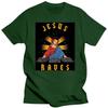 Забавные футболки с надписью Jesus Raves DJ, летняя стильная хлопковая уличная одежда с коротким рукавом, подарки на день рождения, электронная танцевальная музыка, футболка