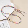 Colorful Rice Bead Glasses Chain Beaded Eyewear Lanyard Woman Face-Mask Strap Neck Cord Anti-Drop Sunglasses Holder Rope