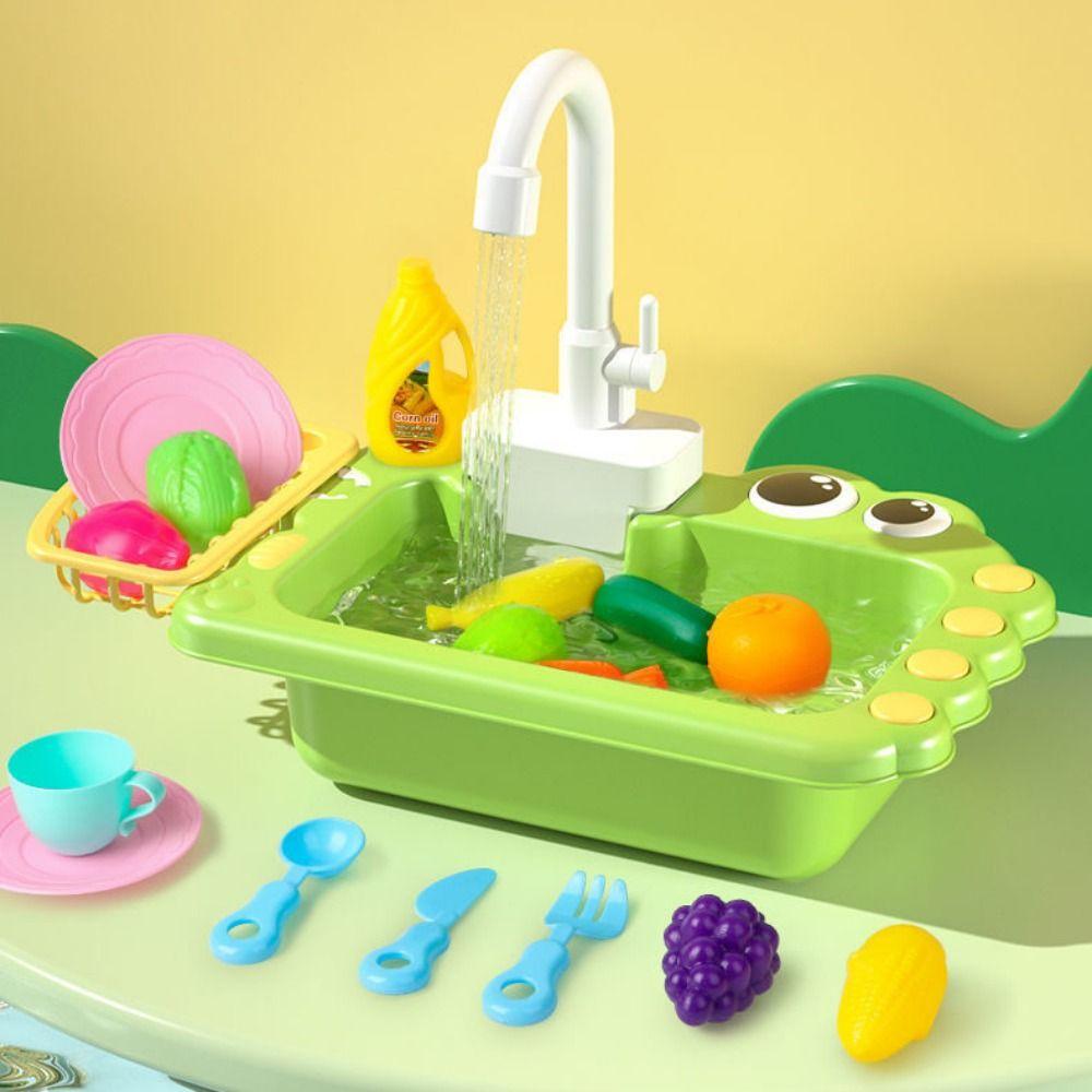 Pretend Play Faucet Replacement Toy Rotatable Sink Faucet Play Tap Kitchen Sink Toy Children