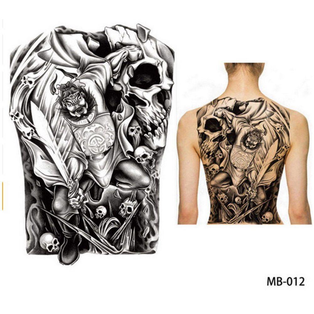 Wolf Large Tiger Dragon Full Back Tattoo Stickers Tattoo Sticker Waterproof Decal TemporaryTattoo