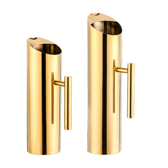 Stainless Steel Drink Pitcher 1.5/2L Large Capacity Cocktail Pot with Handle Modern Beverage Carafe for