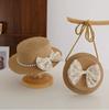 Summer Children's Sun Protection Beach Straw Hat  Princess Girl's Vacation Woven Sun Hat