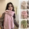 Windproof Winter Cashmere Scarf Korean Style Women Plaid Shawl Fashion Wool Tassel Scarf  Female