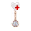 Lancardo Nurse Watch Heart Nurse Clock Водонепроницаемые часы с клипсой Аналоговые карманные часы Милые розово-золотые медсестры Идеальный подарок на День кормления грудью для женщин