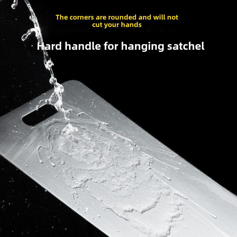 Разделочная доска из антибактериальной нержавеющей стали 316: Немецкая утолщенная, устойчивая к плесени, большая бытовая рулонная панель