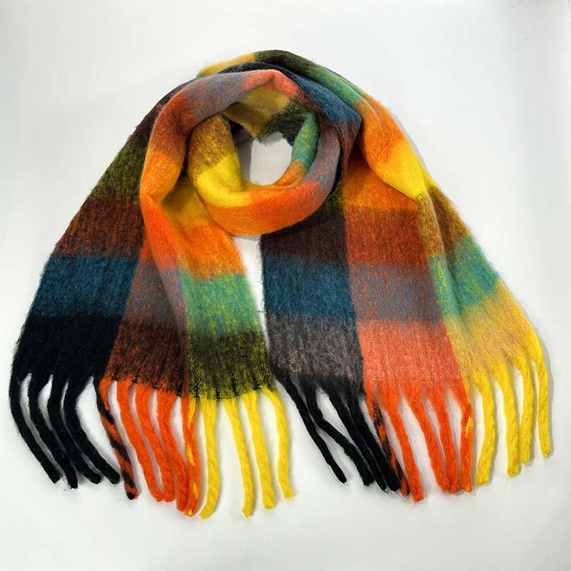 Scarf Warm Scarf Large Shawl Plaid Plaid