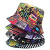 Fashion Retro 80s 90s Bucket Hat for Men Women Funny Summer Beach Fishing Hat Packable Outdoor Sun Fisherman Hat