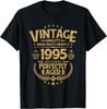Vintage 1995 Limited Edition 30th Birthday Gifts 30 Year Old TShirt Unisex Summer Streetwear Tops Customizable Summer Tops