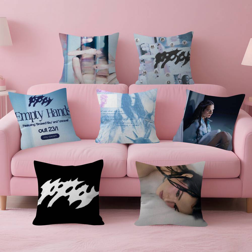 Singer Poppy Empty Hands Hot Album Pillow Cushion Cover Pillowcase Living Room Sofa Home Decor Customized