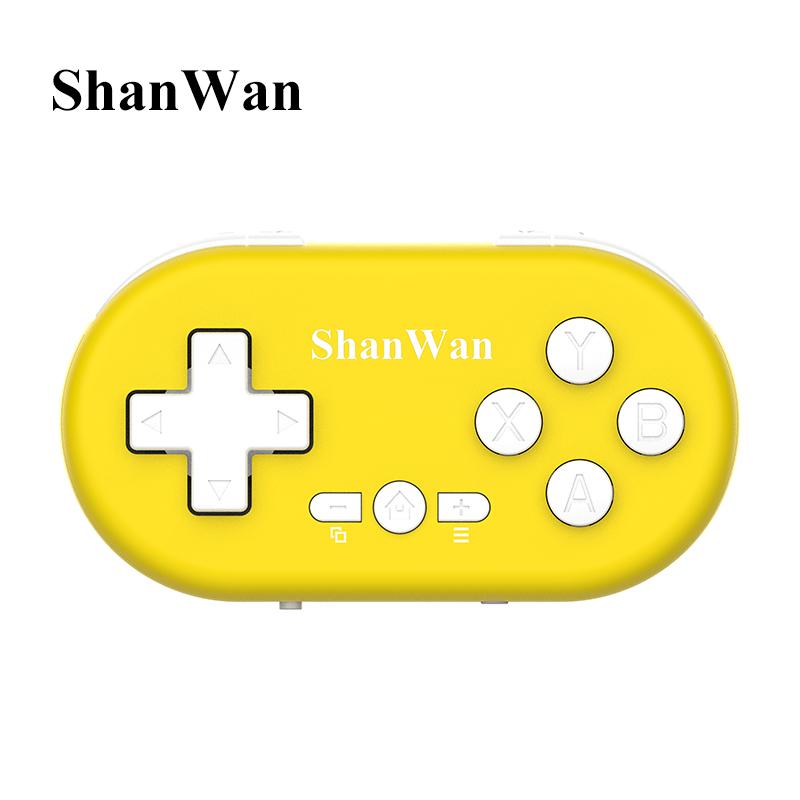 Shanwan Wireless Bluetooth Mini Slim Game Controller Q36Xdv Portable Multi Platform For Ios Android Pc Mfi Support Dual Play