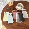 Роскошный прозрачный чехол конфетного цвета для iPhone Air 17 16 15 14 13 12 Pro Max Plus 16E Прозрачный матовый силиконовый мягкий чехол TPU
