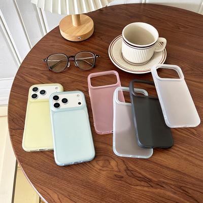 Роскошный прозрачный чехол конфетного цвета для iPhone Air 17 16 15 14 13 12 Pro Max Plus 16E Прозрачный матовый силиконовый мягкий чехол TPU
