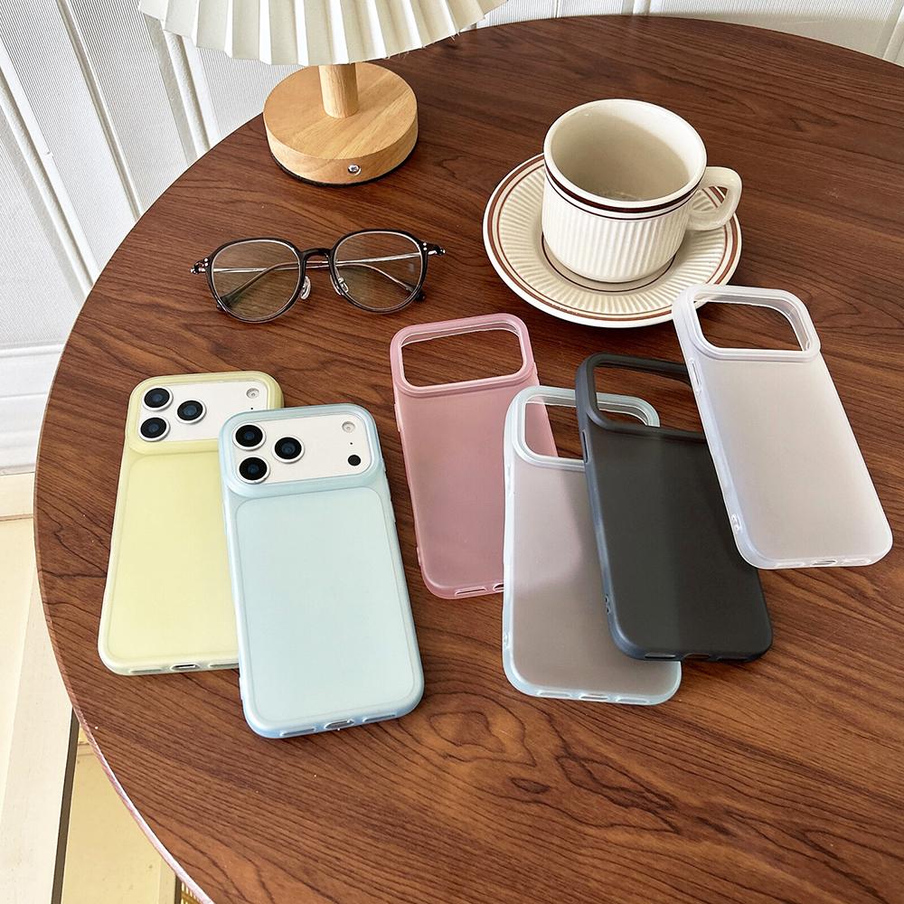 Роскошный прозрачный чехол конфетного цвета для iPhone Air 17 16 15 14 13 12 Pro Max Plus 16E Прозрачный матовый силиконовый мягкий корпус 16+
