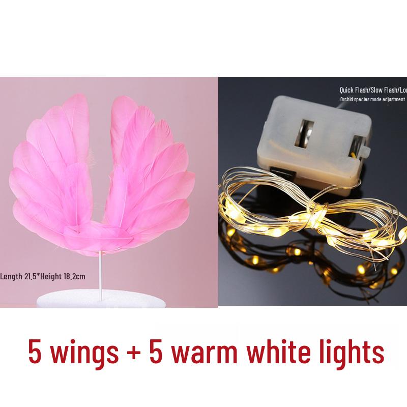 10 Топперов и украшений для торта в виде перьев ангельских крыльев