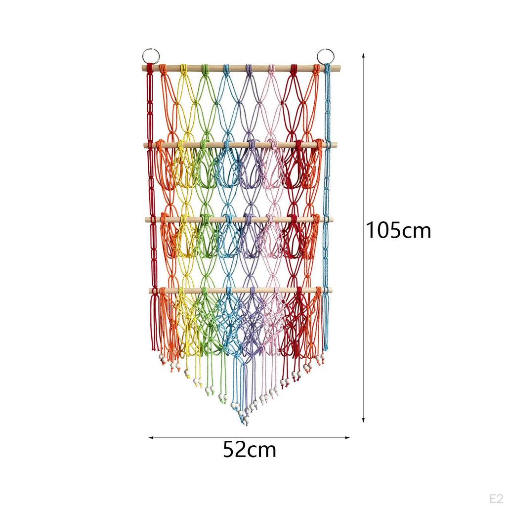 Сетка для чучел животных, богемный декор, ручная работа, настенное крепление, хранение, игрушка