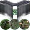 50PCS Bend Arrow Dripper Micro Drip Irrigation Kit Emitters Fit 3/5mm Hose Greenhouse Garden Potted Micro Watering System