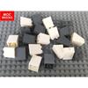 100 шт. Кирпичики MOC Темно-серый Белый Скат 2X2X2 3678 Образовательные Аксессуары Собранные Строительные Блоки Игрушки для Детей