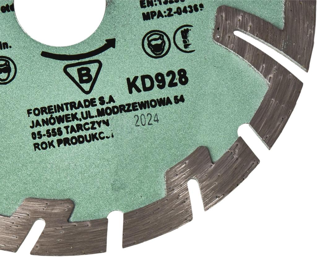 Segmented diamond disc 125x22.23mm KD928