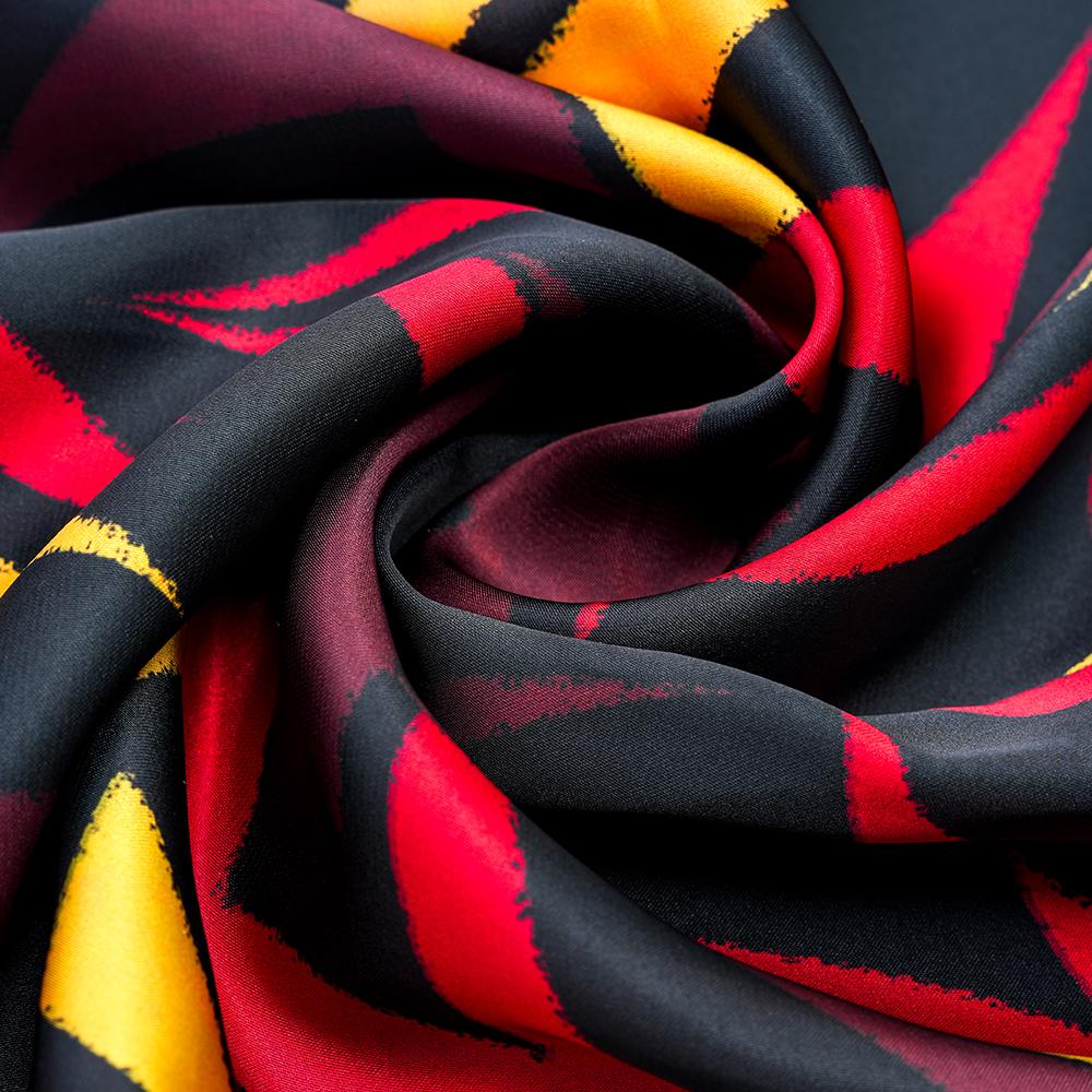 Silk Scarf Custom Luxury Satin Two-Side Pure Digital Printing Square Women Silk Scarf