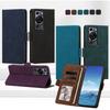 Бизнес-магнитный чехол-книжка для Huawei P60 P50 P40 P30 P20 Pro P60 Art P40 Lite Кожаный флип-чехол Защитная крышка Слот для карт