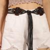 Waist Rope Boho Beach Beads Round Wooden Button Braided Belt Women Waist Chain Ethnic Style Belts