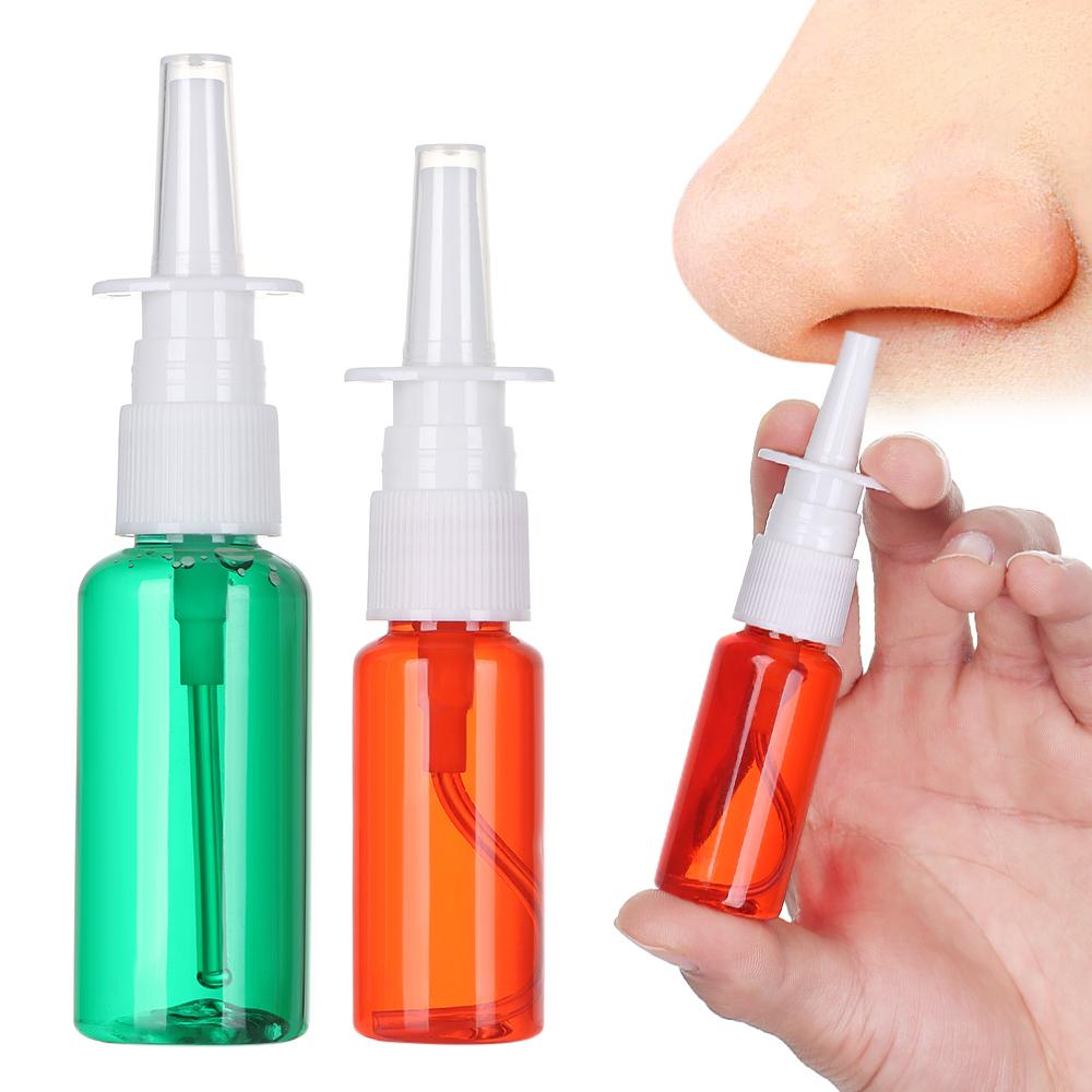 Home Pump Mist Spray Bottle Nose Dropper Bottles Empty Nasal Sprayer Refillable Container