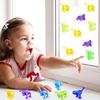 12 Pieces Soft Building Blocks Silicone Suction Toys Window Toys Bathtub Animal Shape Toys Pop Squigz Sucker Funny Model Construction Toys