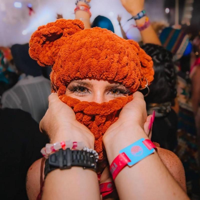 Весенняя новинка, чистая шерстяная шапка ручной вязки с узором Gossip, допаминовая шапка для взрослых