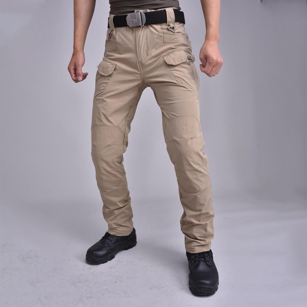 Men's Multi Pocket Work Pants For Sports And Outdoor Activities, Multi Pocket Casual Pants