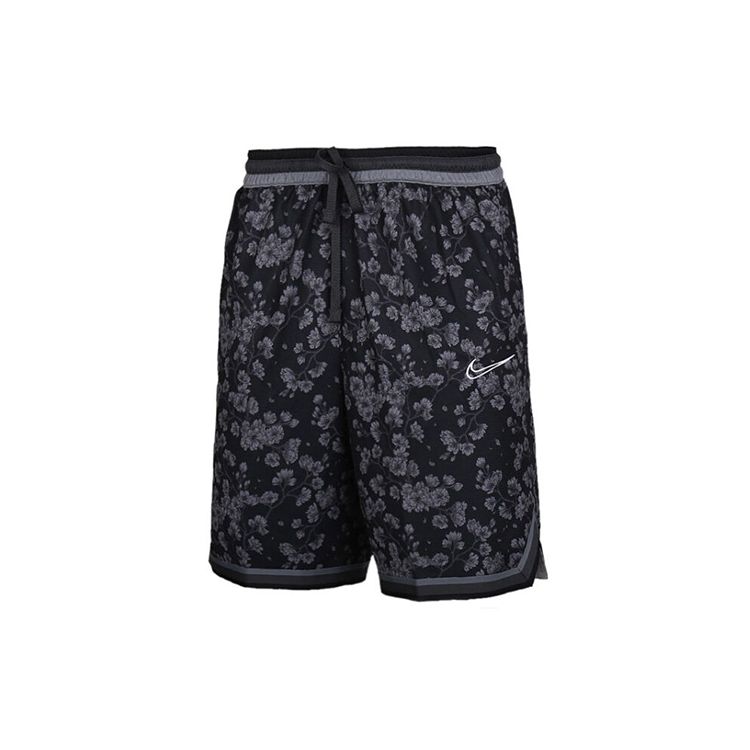 Nike Мужские баскетбольные шорты Dry City с цветочным принтом, черные BV9444-010